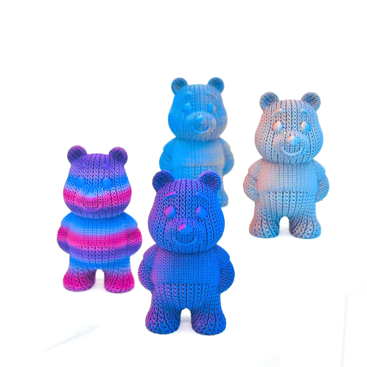 3D打印暴力熊摆件公仔卡通可爱玩具维尼熊装饰品 - 图片 2