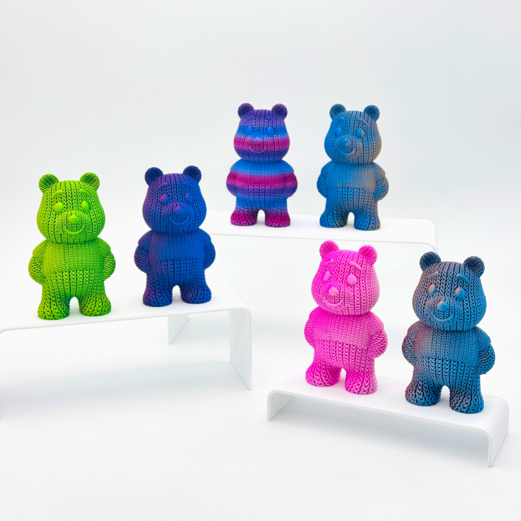 3D打印暴力熊摆件公仔卡通可爱玩具维尼熊装饰品