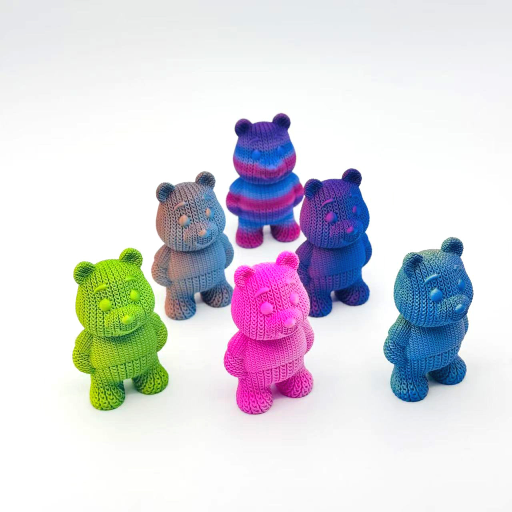3D打印暴力熊摆件公仔卡通可爱玩具维尼熊装饰品