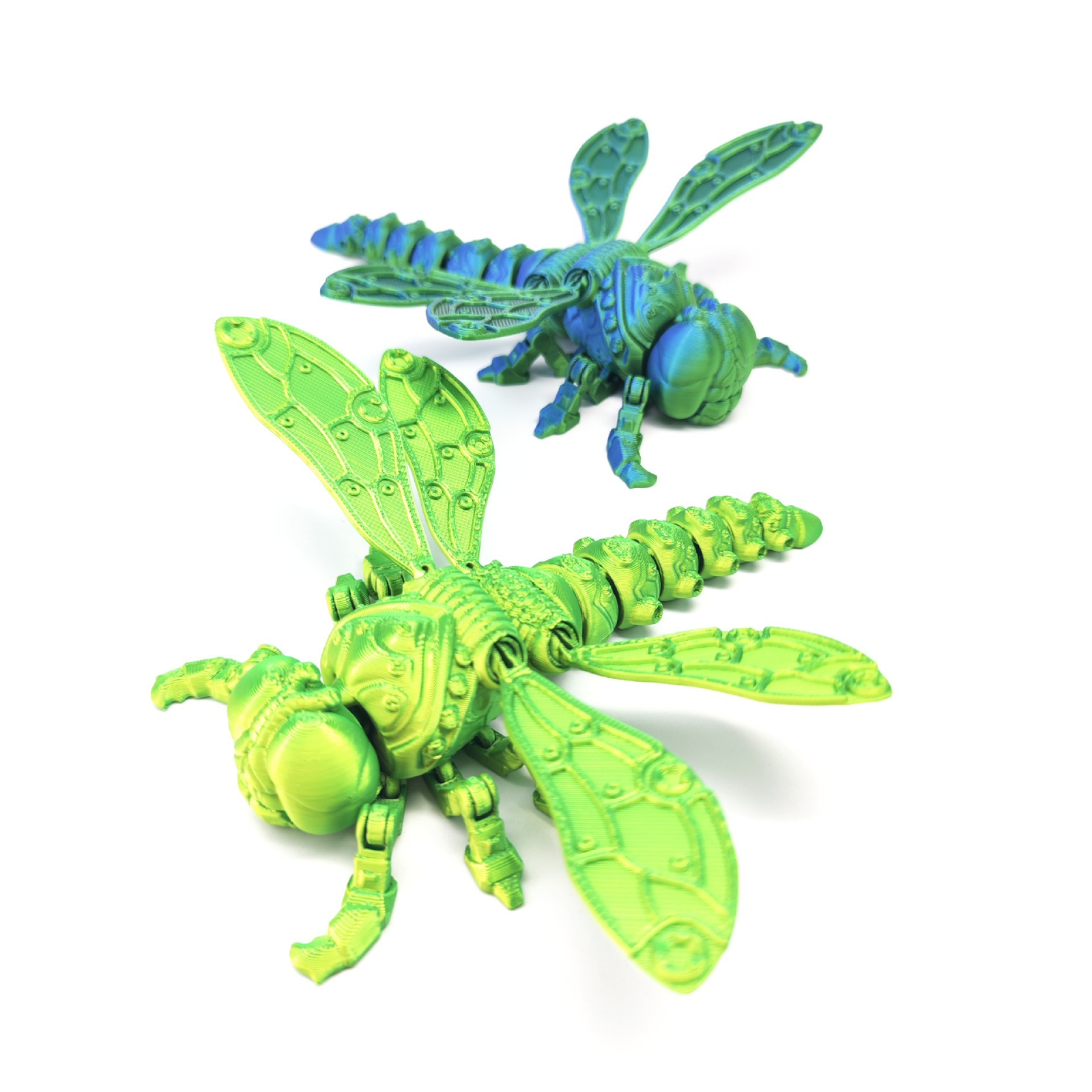 3d打印蜻蜓关节翅膀可活动仿真立体模型手办变形玩具礼物摆件减压 - 图片 1