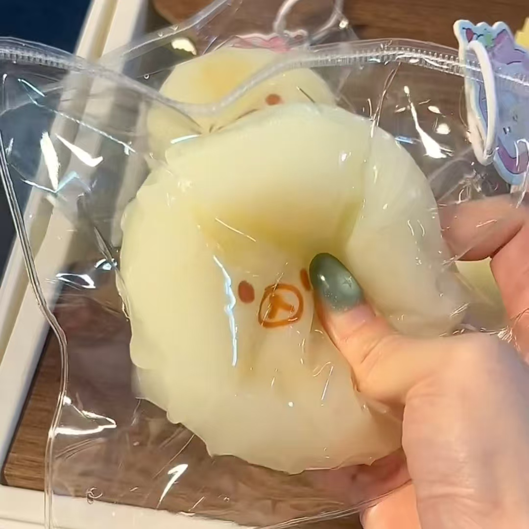 硅胶熊熊萝卜捏捏乐减压玩具仿真食玩超软粘袋子泥感 - 图片 2