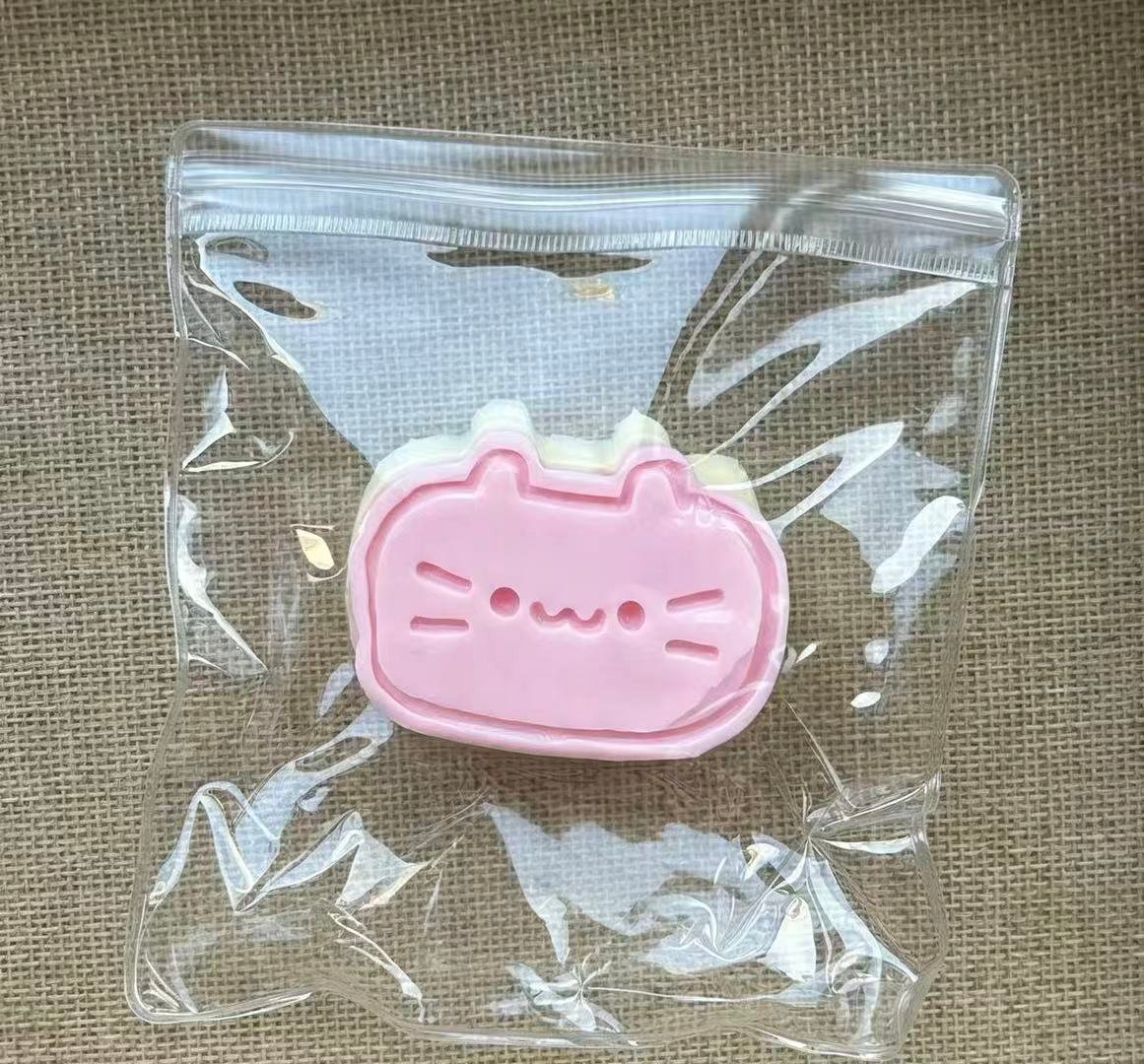 硅胶水感半熟芝士小猫捏捏乐柔软慢回弹解压发泄玩具 - 图片 4
