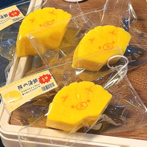 轻松熊菠萝捏捏乐食品级硅胶减压玩具 - 图片 2