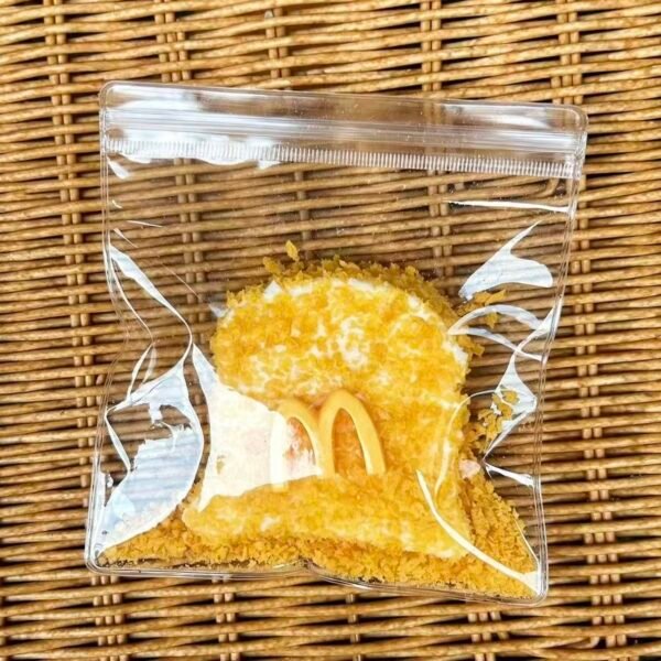 仿真食玩硅胶油炸捏捏乐猫爪华夫饼鲷鱼烧解压玩具脆皮食品级硅胶 - 图片 2
