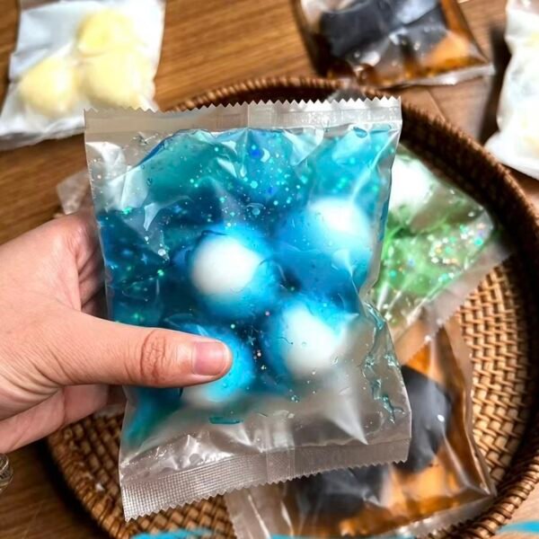 解压脆皮捏捏乐手作球减压神器手作袋脆脆的声控爆浆解压玩具 - 图片 3