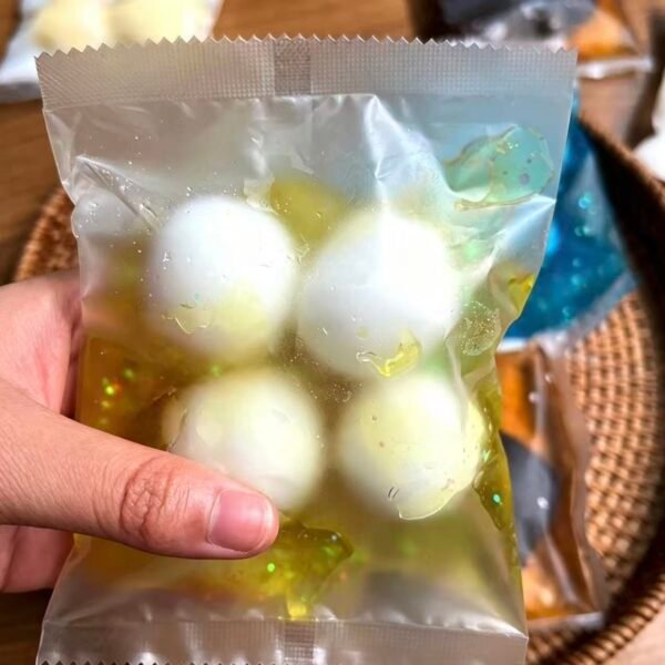 解压脆皮捏捏乐手作球减压神器手作袋脆脆的声控爆浆解压玩具 - 图片 4