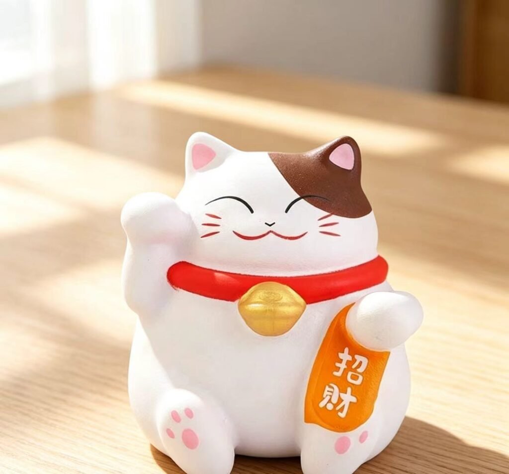 招财猫捏捏乐PU仿真动物创意摆件慢回弹解压神器