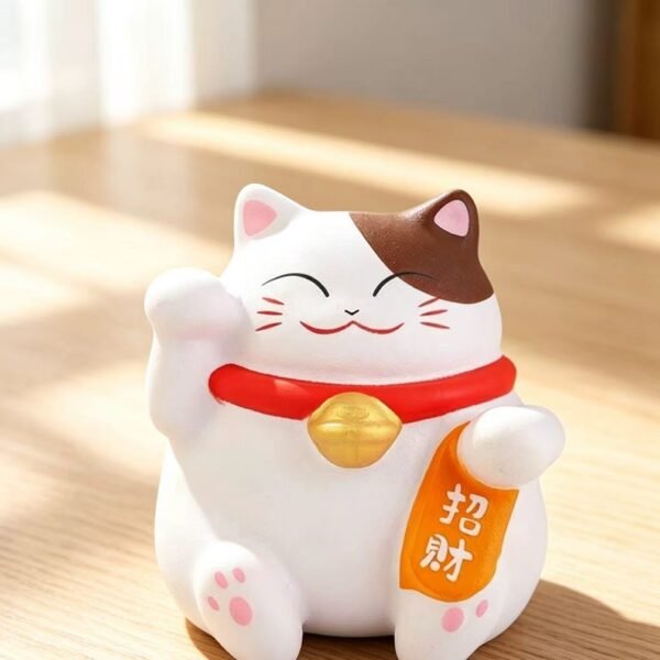 招财猫捏捏乐PU仿真动物创意摆件慢回弹解压神器 - 图片 2