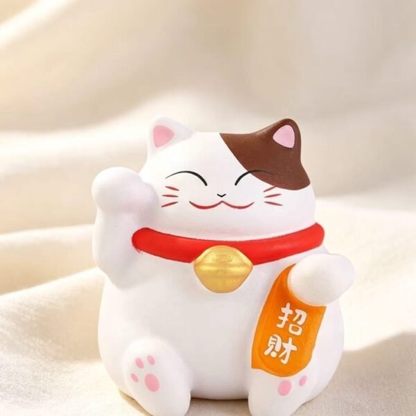 招财猫捏捏乐PU仿真动物创意摆件慢回弹解压神器 - 图片 3