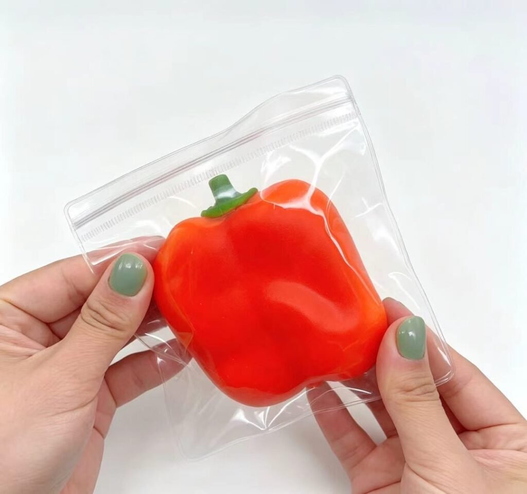仿真青椒彩椒食物捏捏乐解压慢回弹