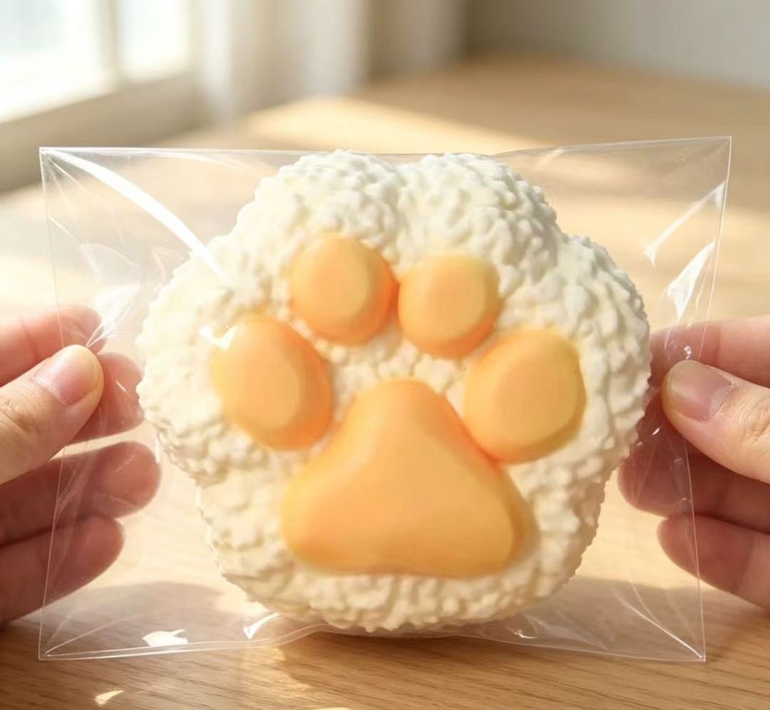 可爱饭团猫爪捏捏乐柔软解压减压神器玩具 - 图片 2