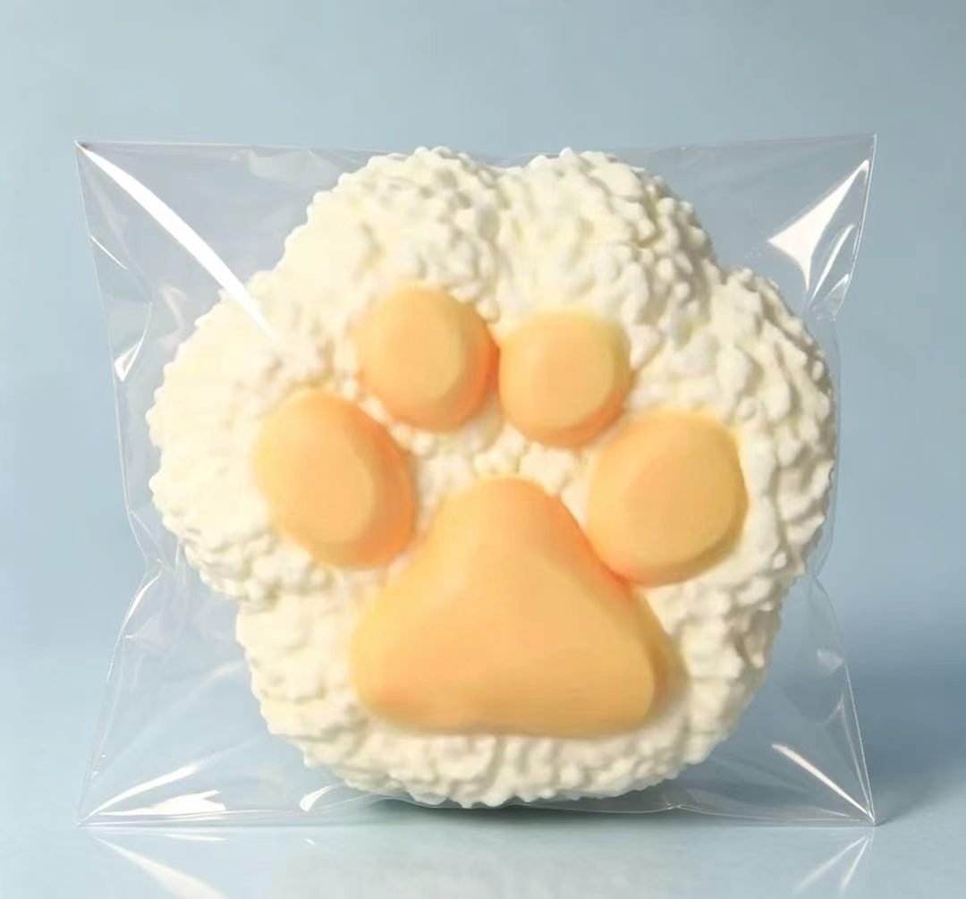 可爱饭团猫爪捏捏乐柔软解压减压神器玩具 - 图片 3